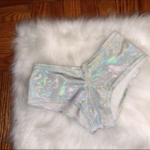 Holographic Booty Cheeky Shorts